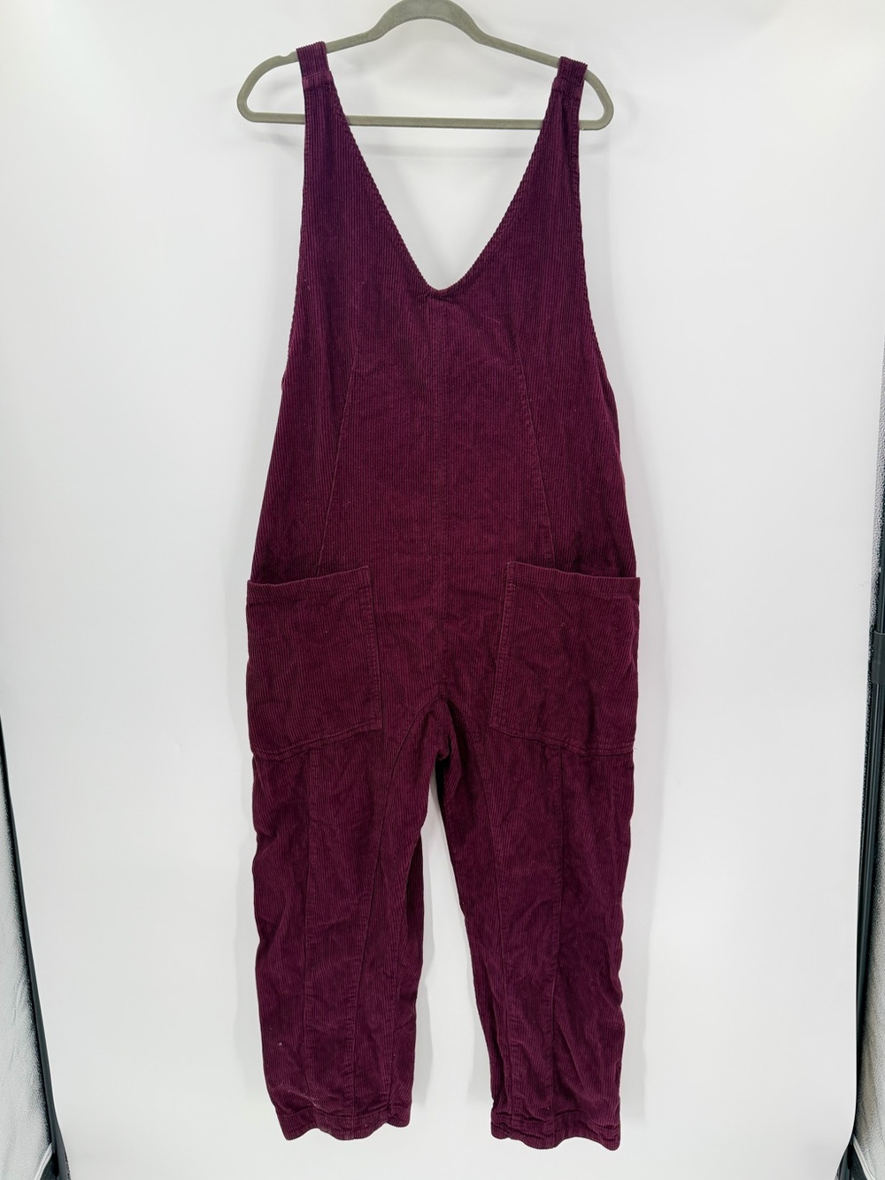 Free People High Roller Corduroy Jumpsuit in Plum Medium - Picture 2 of 5